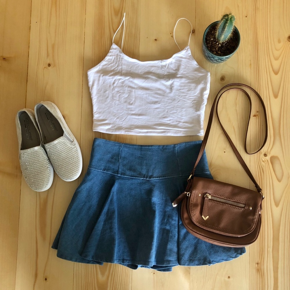 Denim Skort